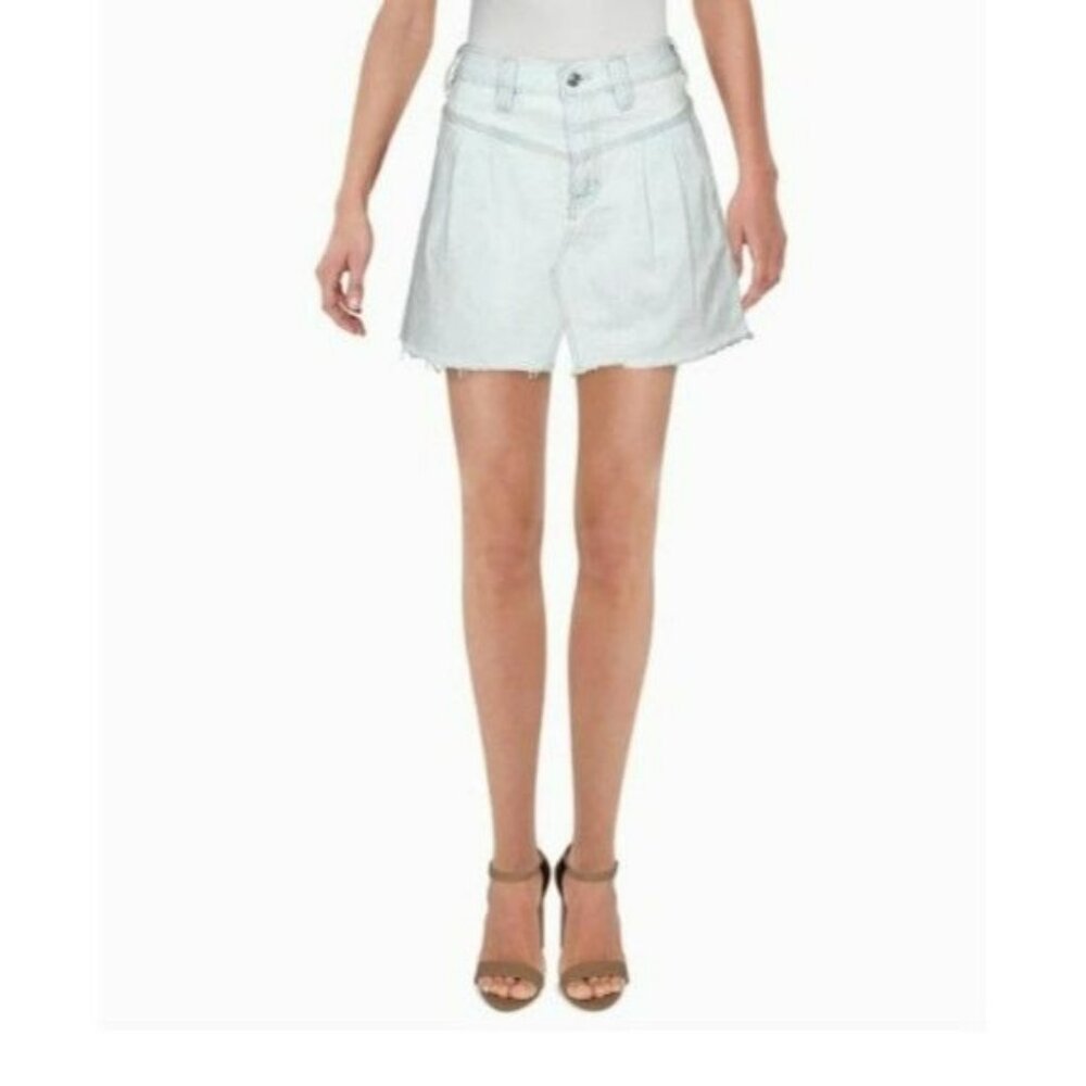 FREE PEOPLE SIDECAR FRAYED HEM DESTROYED MINI SKIRT, Sz 29, NWT